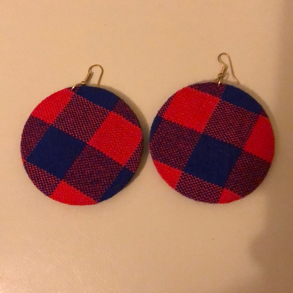 Hand made cloth earrings